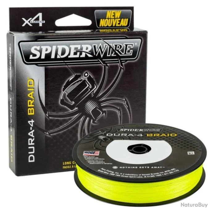 DP23 - Tresse SpiderWire Dura 4 - Jaune 0.12mm 10.5kg 300m 1 DP23 - Tresse SpiderWire Dura 4 - Jaune 0.12mm 10.5kg 300m