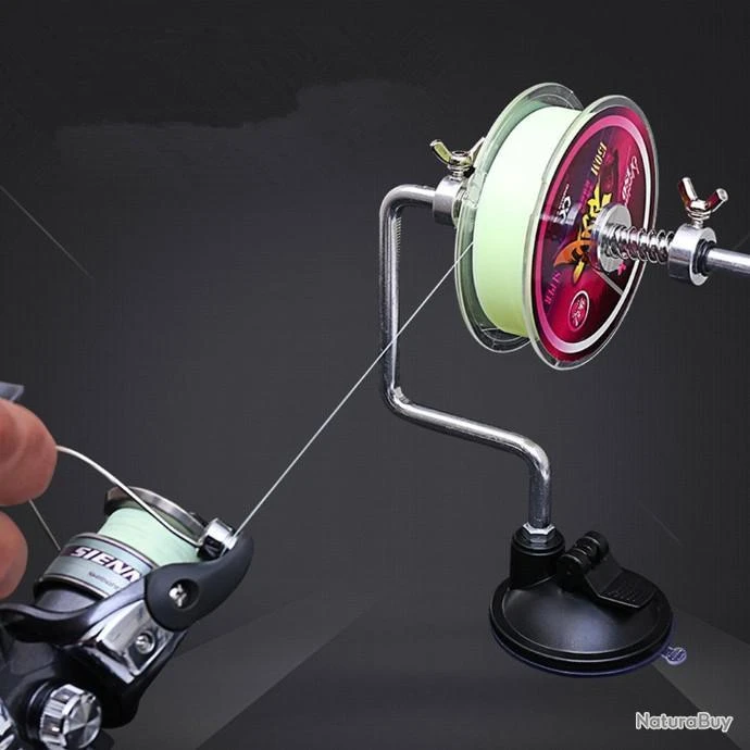 Enrouleur Universel De Fil De Pêche Pour Tous Les Moulinets - Aluminium 1 Enrouleur Universel De Fil De Pêche Pour Tous Les Moulinets - Aluminium