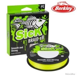 Ligne Tresse Berkley Sick Braid Fluo Green 150m 0.19mm