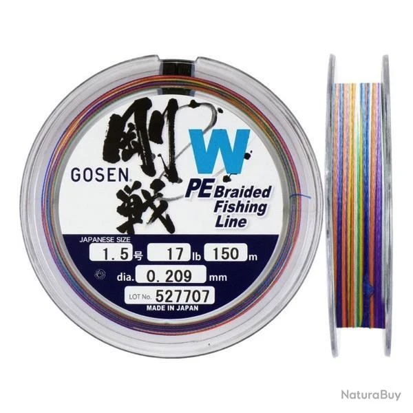 Tresse Gosen W Braid Vert 300m PE 4 1 Tresse Gosen W Braid Vert 300m PE 4