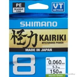 Tresse Shimano Kairiki 8 150m Mantis Green 23/100