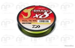 Daiwa Tresse J-Braid Grand X8 0.18mm 135m 12,50kg Jaune