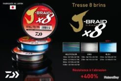 J-Braid Bleu Grand X8 270 M Tresse Daiwa 16/100 / #1,2 / 10 Kg / 22 Lb 6 J-Braid Bleu Grand X8 270 M Tresse Daiwa 16/100 / #1,2 / 10 Kg / 22 Lb -Offerte Carnassiers Negozio 00003 J Braid Bleu Grand X8 270 M Tresse Daiwa 16 100 1 2 10 kg 22 lb