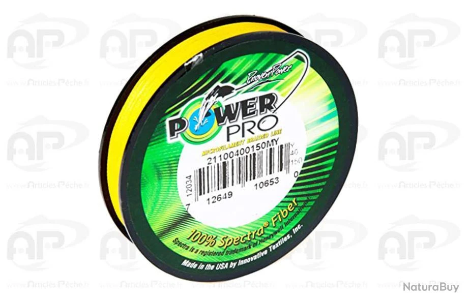 Tresse Power Pro Jaune 135m 30kg 0.36 1 Tresse Power Pro Jaune 135m 30kg 0.36